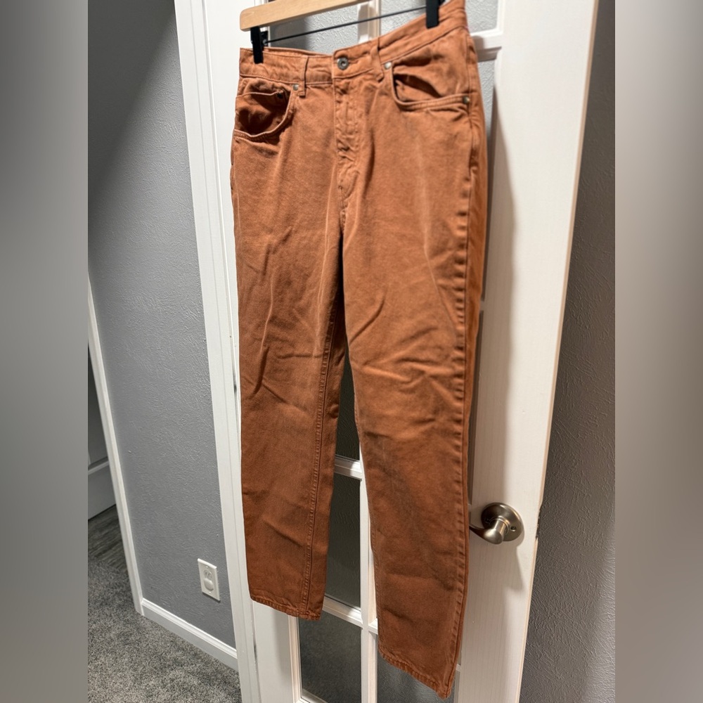 The Ragged Priest Brown High-Waisted Straight Leg Jeans - Picture 5 of 9